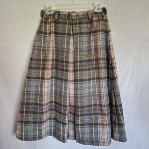 Plaid A-Line Skirt